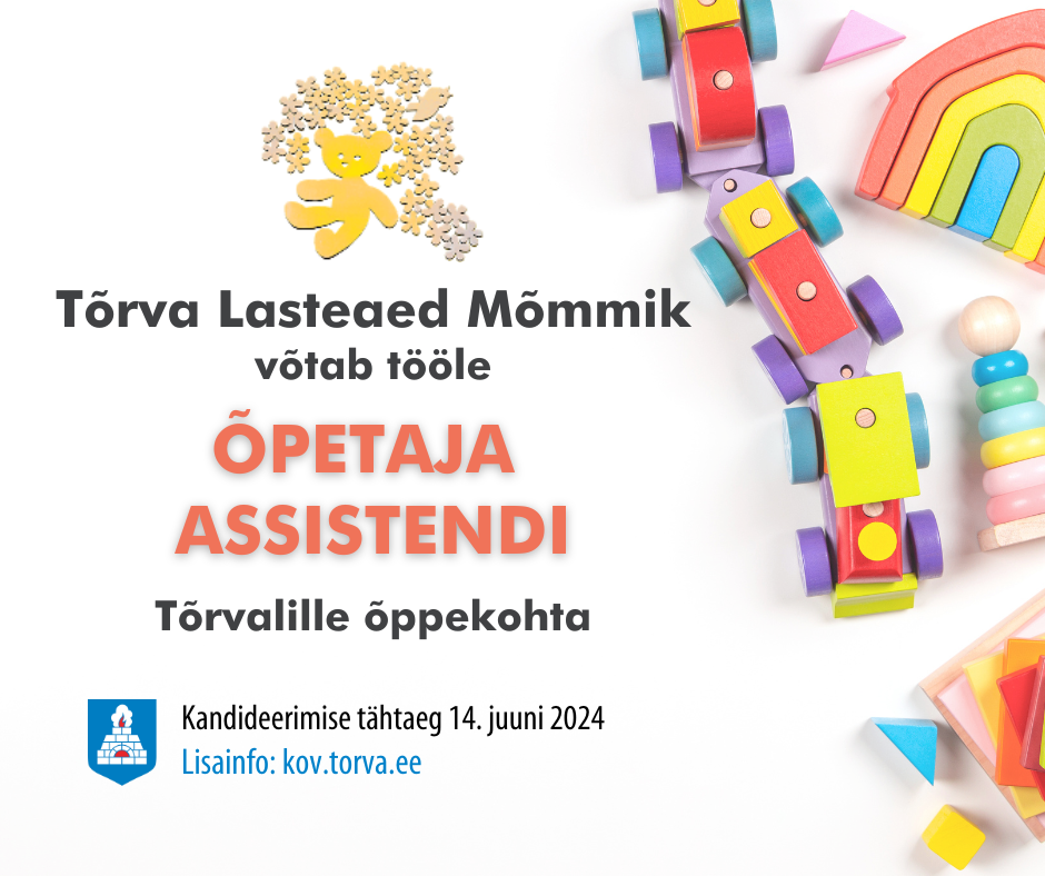 Tõrvalille õppekoht otsib õpetaja assistenti!